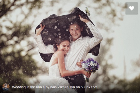 Get wet in wedding and engagement photo ideas